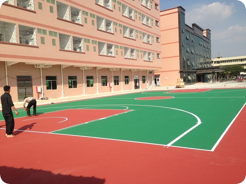 贵州环保型塑胶篮球场设计施工